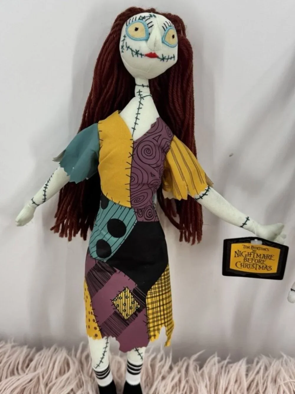 RARE 2004 NECA Jack Skellington and Sally Plush dolls Nightmare Before Christmas